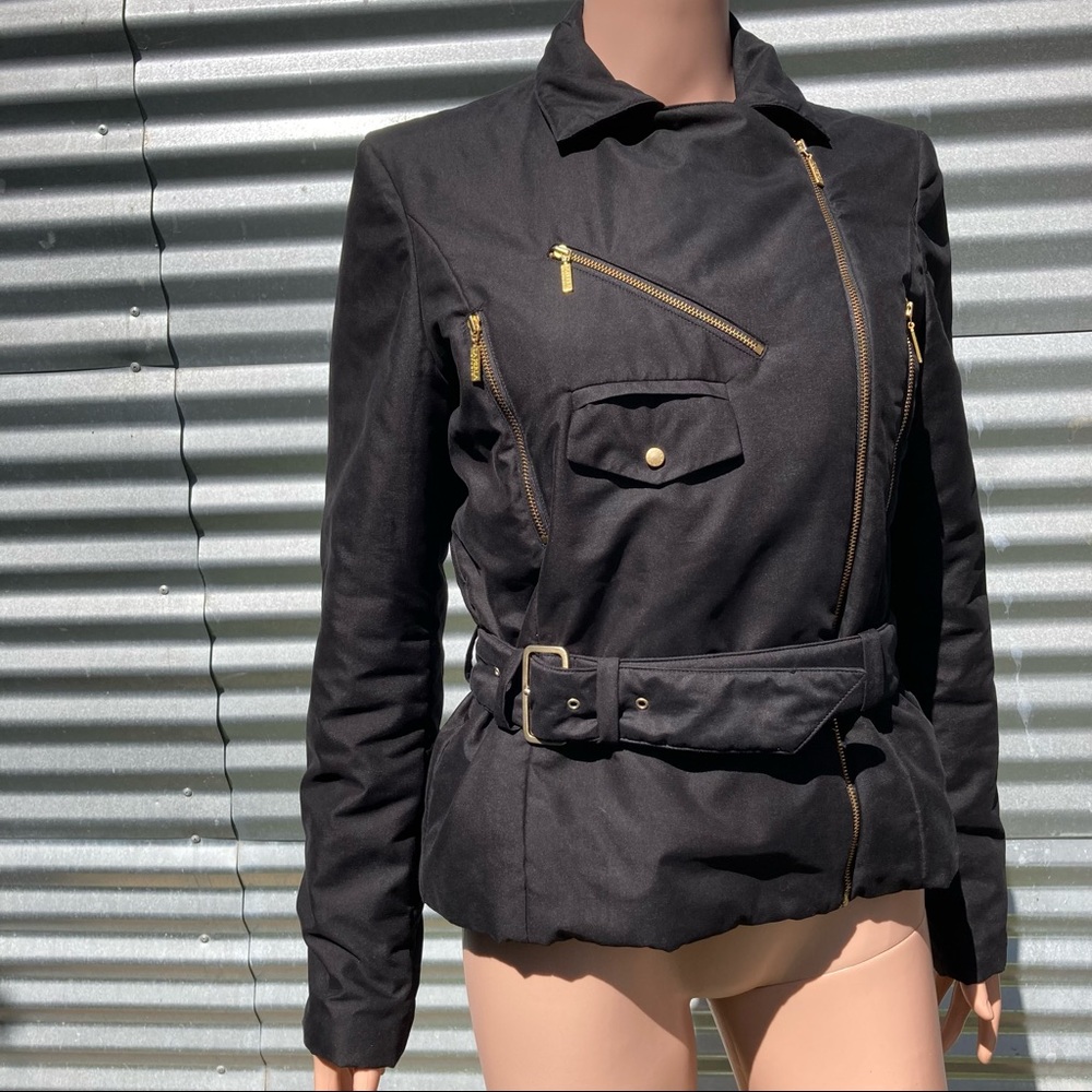 La Perla Studio Fabric Biker Jacket with Belt - Picture 4 of 16